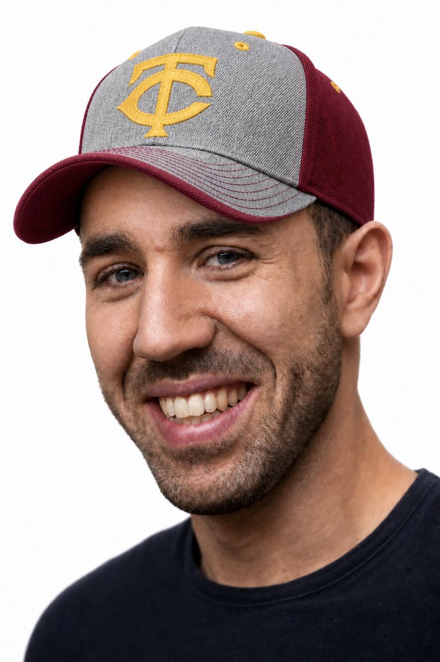 Minnesota Twins UMN Golden Gophers SGA Baseball Hat Maroon Gray Snapback Cap